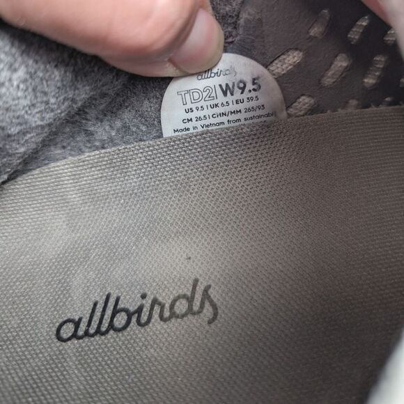 Allbirds Tree Dasher II Light Gray Blizzard Knit Fitness Sneakers Womens 9/9.5 - Picture 7 of 7